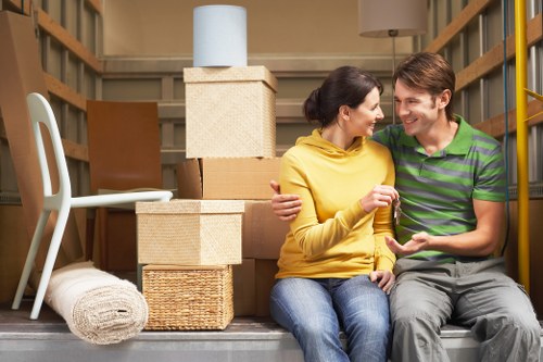 Secure storage facilities offered by removal truck services in Brompton